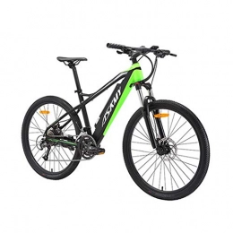 cuzona Bike cuzona 26 inch mountain electric bike lithium battery electric bicycle variable speed mountain bike booster bicycle 250W 10 4ah-Black_Green