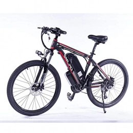 cuzona Bike cuzona 29inch Electric Mountain Bike 1000W / 500W Electric Bicycle with Removable 48V Lithium-Ion Battery 21 Speed Shifter-black_red_1000W13AH