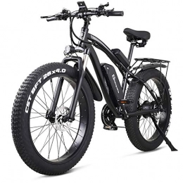 DULPLAY Electric Mountain Bike DULPLAY Andlectric Bike, 48V 1000W Andlectric Mountain Bike, 4.0 Fat Tire Bicycle, Beach And-bike Electric For Unisex Black