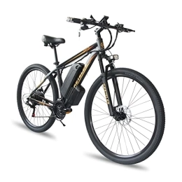 BYINGWD Electric Mountain Bike Ebike, Electric Bicycles, Adult Electric Bicycles, Electric Mountain Bikes，26’’ Electric Bikes For Adults, Electric Bicycle E-bike ，21-speed (Black)