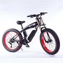 RDJM Electric Mountain Bike Ebikes, 26" Electric Mountain Bike with Lithium-Ion36v 13Ah Battery 350W High-Power Motor Aluminium Electric Bicycle with LCD Display Suitable (Color : Red)