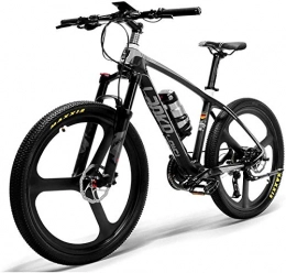 Erik Xian Bike Electric Bike Electric Mountain Bike 26'' Electric Bike Carbon Fiber Frame 300W Mountain Bikes Torque Sensor System Oil and Gas Lockable Suspension Fork City Adult Bicycle E-Bike for the jungle trails