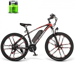 Erik Xian Bike Electric Bike Electric Mountain Bike 26 inch mountain cross country electric bike 350W 48V 8AH electric 30km / h high speed suitable for male and female adults for the jungle trails, the snow, the beach