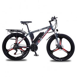 AZUOYI Bike Electric Bike Electric Mountain Bike 350W Ebike 26'' Electric Bicycle, Adults Ebike with Removable36V 13Ah Battery, Professional 21 Speed Gears, Gray, 36V8AH