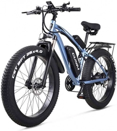 Erik Xian Electric Mountain Bike Electric Bike Electric Mountain Bike Adult Electric Off-Road Bikes Fat Bike 26 4.0 Tire E-Bike 1000w 48V Electric Mountain Bike with Rear Seat and Removable Lithium Battery for the jungle trails, the