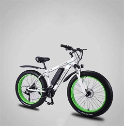 Erik Xian Bike Electric Bike Electric Mountain Bike Adult Fat Tire Electric Mountain Bike, 36V Lithium Battery Electric Bicycle, High-Strength Aluminum Alloy 27 Speed 26 Inch 4.0 Tires Snow Bikes for the jungle trai