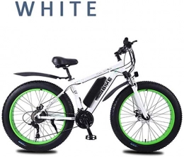 Erik Xian Bike Electric Bike Electric Mountain Bike Adults Snow Electric Bike, Lockable Front Fork Shock Absorption 26 Inch 4.0Fat Tires Mountain E-Bike 27 Speed Dual Disc Brakes 36V Removable Battery for the jungle