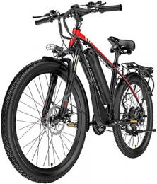 Erik Xian Electric Mountain Bike Electric Bike Electric Mountain Bike Electric Mountain Bike, 400W 26'' Waterproof Electric Bicycle with Removable 48V 10.4AH Lithium-Ion Battery for Adults, 21 Speed Shimano Shifter E-Bike for the jun