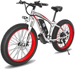 Erik Xian Electric Mountain Bike Electric Bike Electric Mountain Bike Fat Electric Mountain Bike, 26 Inches Electric Mountain Bike 4.0 Fat Tire Snow Bike 1000W / 500W Strong Power 48V 10AH Lithium Battery for the jungle trails, the s