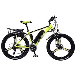 HOME-MJJ Electric Mountain Bike Electric Bike Electric Mountain Bike for Adult Aluminum Alloy Bicycles All Terrain 26" 36V 350W 13Ah Detachable Lithium Ion Battery Smart Mountain Ebike for Mens ( Color : Yellow , Size : 10AH / 65km )