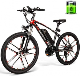 Erik Xian Electric Mountain Bike Electric Bike Electric Mountain Bike New 26 inch electric bicycle 350W 48V 8AH mountain / city bicycle 30km / h high speed electric bicycle for male and female adult travel for the jungle trails, the snow