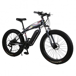 LWL Electric Mountain Bike Electric Bike for Adults 48V 1000W / 1500W Powerful Motor Electric Snow Beach Ebike 26 Inch Fat Tire 21Ah Li-Ion Fat Tires Off-Road Electric Mountain Bike (Color : BLACK 1500W)