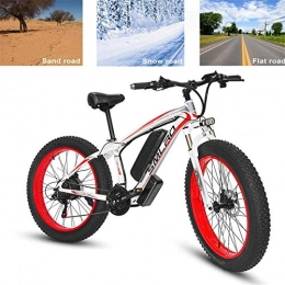 Fangfang Bike Electric Bikes, Electric Bike Adults Electric Mountain Bike 26In Power Assist Commuter Bicycle, 500W 48V 15AH Lithium Battery Aluminum Alloy Mountain Cycling Bicycle, Professional 27 Speed Gears Disc