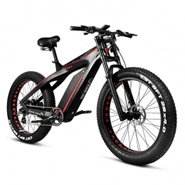 Electric oven Bike Electric Bikes for Adults 1000w 30 Mph Full Suspension 26 Inch Fat Tire Carbon Fiber E-Bikes 8 Speed Electric Mountain Bike