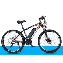 KT Mall Bike Electric Mountain Bike 26-Inch with Removable 36V 8Ah Lithium-Ion Battery Three Working Modes Load Capacity 200 Kg, black blue