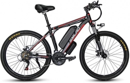 HFRYPShop Electric Mountain Bike Electric Mountain Bike, C6 Electric Bike with Removable Li-Ion Battery 48V 13A, E Mountain Bike 21 Gears & Rear Wheel Motor, Pedal Assist E-Bike, Double Disc Brakes (With Fender)