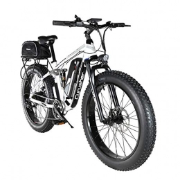 Extrbici Bike Extrbici 48V 750W Electric Mountain Bike 26inch Fat Tire e-Bike Beach Cruiser Mens Sports Mountain Bike Full Suspension Lithium Battery Hydraulic Disc Brakes Delivery from CHINA warehouse