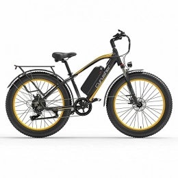 Extrbici Electric Mountain Bike Extrbici Electric Bike Battery 48V 250W 26 Inch Fat Tire Adult Electric Mountain Bike XF650 (yellow)