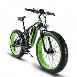 Extrbici Electric Mountain Bike Extrbici XF800 1000W 48V13AH Electric Mountain Bike Full Suspension (Green)