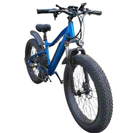 F-JX Electric Mountain Bike F-JX Electric Bicycle, Wide and Fat Snowmobiles, 26 Inch Mountain Outdoor Sports Variable Speed Lithium Battery Bike - Blue, 26 Inches X 17 Inches