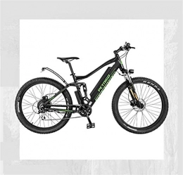 Fangfang Bike Fangfang Electric Bikes, Adult 27.5 Inch Electric Mountain Bike, All-terrain Suspension Aluminum alloy Electric Bicycle 7 Speed, With Multifunction LCD Display, E-Bike (Color : A, Size : 80KM)