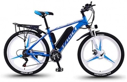 Fangfang Electric Mountain Bike Fangfang Electric Bikes, Adult Electric Mountain Bikes, 36V Lithium Battery Aluminum Alloy, Multi-Function LCD Display 26 Inch Electric Bicycle, 30 Speed, E-Bike (Color : B, Size : 10AH)