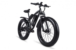 Ficyacto Electric Mountain Bike Ficyacto Fat Tire Electric Bike 26IN Mountain Bike Ebike 1000W With 48V 17AH Battery, LCD Display, Shimano 21 Speed