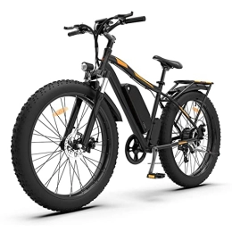 FMOPQ Electric Mountain Bike FMOPQ Electric BikesElectric Bike750W Motor 48V 13Ah Lithium Battery Bicycle 300 Lbs 28 Mph Electric Bike 26 Inch Fat Tire Snow Mountain E Bike (Color : Black)