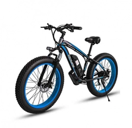 GASLIKE Bike GASLIKE Adult 26 Inch Electric Mountain Bike, 48V Lithium Battery Aluminum Alloy 18.5 Inch Frame 27 Speed Electric Snow Bicycle, With LCD Display, C, 10AH