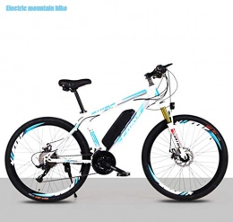 GASLIKE Electric Mountain Bike GASLIKE Adult 26Inch Electric Mountain Bike Mens, 21 speed Beach Snowm Electric Bicycle, City Road Electric Bikes, 36V 8AH Lithium Battery, D