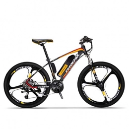 GASLIKE Bike GASLIKE Adult Electric Mountain Bike, 250W Snow Bikes, Removable 36V 10AH Lithium Battery for, 27 speed Electric Bicycle, 26 Inch Magnesium Alloy Integrated Wheels, Orange