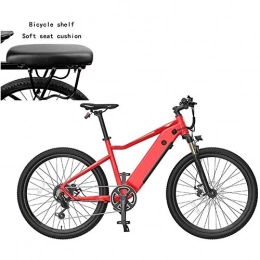 GBX Bike GBX Bike, Scooter, Adult Mountain Bike, 250W Motor 26-Inch Outdoor Bike Motorcycle, with Back Seat Waterproof Double Disc Brake 7 Speed Mountain Bike, Red, Red