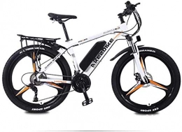 GMZTT Bike GMZTT Unisex Bicycle Adult Electric Mountain Bicycle, 36V Lithium Battery 27 Speed Electric Bicycle, High-Strength Aluminum Alloy Frame, 26 Inch Magnesium Alloy Wheels (Color : A, Size : 40KM)