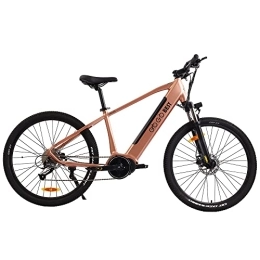 GOGOBEST Bike GOGOBEST Electric Bike GM26, Mid-Mounted Motor 27.5" Electric Mountain Bike Dirt Bike Electric Bike, Gold