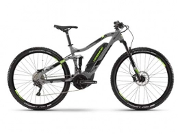 HAIBIKE Electric Mountain Bike HAIBIKE Sduro FullNine 4.0 29'' Pedelec E-Bike MTB Grey / Black / Green 2019, Grau / Schwarz / Grn, M