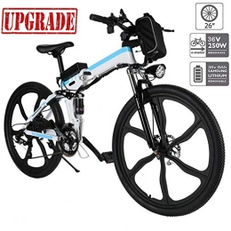 Hiriyt Bike Hiriyt 26'' Electric Mountain Bike with Removable Large Capacity Lithium-Ion Battery (36V 250W), Electric Bike 21 Speed Gear and Three Working Modes (Upgrade_White)