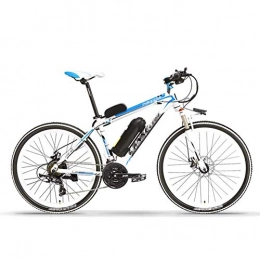 HLeoz Electric Mountain Bike HLeoz 26'' E-Bike, Electric Mountain Bike 48V 10Ah Removable Li-Battery Electric Bicycle with 250W Motor 21 speed 6061 Aluminum Alloy Frame Three Working Modes, Blue T