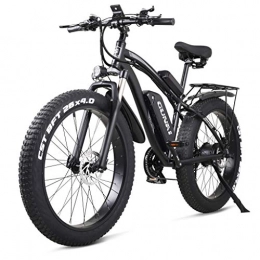 HOME-MJJ Electric Mountain Bike HOME-MJJ 26”Adult Electric Bike 1000W Electric Fat Tire Bikes Beach Bike Cruiser Electric Bicycle 48v 17ah Lithium Battery E-bike Electric Mountain Bicycle (Color : Black, Size : 1000W-17Ah)