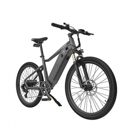 HY-WWK Electric Mountain Bike HY-WWK Adults Mountain Electric Bike, 7 Speed 250W Motor 26 inch Outdoor Riding E-Bike with Waterproof Meter Dual Disc Brakes with Rear Seat, White, A, Grey