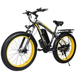 Hyuhome Electric Mountain Bike Hyuhome Electric Bikes for Adults Women Men, 4.0" Fat Tires 26 Inch 21 Speed Ladies Mountain Bicycle, 48V 13AH / 15AH MTB E-Bike with IP54 Waterproof