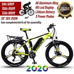 IKDWD Electric Bikes For Adult Fast Charging Mountain Ebike Magnesium Alloy Ebikes Bicycles All Terrain 26" 36V 350W E-Bike A-10Ah 65KM