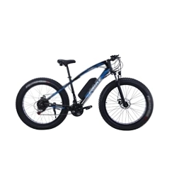 INVEES Electric Mountain Bike INVEESzxc Electric Bicycle 4.0 Fat Tire Electric Bicycle Mountain Lithium Assist Snowmobile Integrated Wheel Variable Speed Beach Bike (Color : Black-Blue)