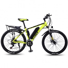 KT Mall Bike KT Mall 26 in Electric Bike 350W Aluminum Alloy Mountain E-Bike with Automatic Power Off Brake and 3 Working Modes 36V Lithium Battery High Speed Bicycle for Adults, Yellow, 8AH