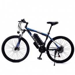 KT Mall Bike KT Mall 26 Inch Mountain Electric Bicycle 36V250W8AH Aluminum Alloy Variable Speed Dual Disc Brake 5-Speed Off-Road Battery Assisted Bicycle Load 150Kg, Black