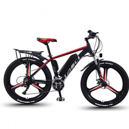 KT Mall Bike KT Mall Magnesium Alloy Integrated Tire Electric Bike 26In Mountain E-Bike, 21Speed Variable Speed Electric Bicycle with Removable 13AH Lithium-Ion Battery for Men Women Adults, Red
