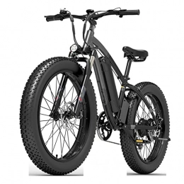 LIU Electric Mountain Bike Liu Electric Bike for Adults 25 Mph 1000W 48V Power Assist Electric Bicycle 26 X 4 Inch Fat Tire E-Bike 13ah Battery Electric Bike (Color : Black)