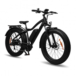 LIU Bike Liu Electric Snow Bike 26 inch Tire 48V 750W 624WH Electric Bicycle Fat Tire Adult E bike Powerful E-bike (Color : Matt Black)