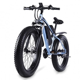 LIUD Electric Mountain Bike LIUD Electric Bikes For Adults Men Electric Bike 1000W Mountain Bike Snow Bike Electric Bicycle 48V 17Ah Electric Bicycle 26 Inch 4.0 Fat Tire E Bike (Color : Blue)