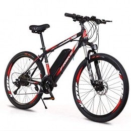 L&J Electric Mountain Bike LJ Adult Electric Bike, Foldable 26-Inch 36V Mountain Bike with 10Ah Lithium Battery Damping 27 Speed City Bicycle, for Outdoor Casual Trave, Blue, Red