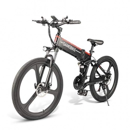 LJPW 26" Electric Bike 21 Speed 10AH 48V 350W E Bike Electric Mountain Bike Motor Foldable E Bike Powerful Electric Bicycle